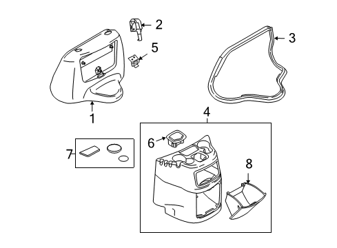 2010 Ford E-350 Super Duty Engine Cover & Components Console Bracket Diagram for 3C2Z-15105A48-AA