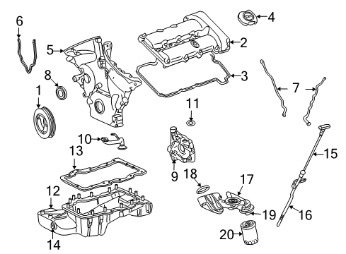 2006 Ford Five Hundred Filters Element Diagram for 5F9Z-9601-AA
