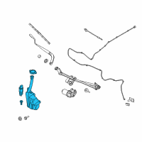 OEM Ford Mustang Reservoir Diagram - FR3Z-17618-F