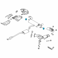 OEM Lincoln MKC Rear Bracket Insulator Diagram - EJ7Z-5F262-A