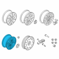 OEM Lincoln MKZ Wheel, Alloy Diagram - HP5Z-1007-H