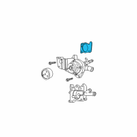 OEM Ford Escape Water Pump Assembly Gasket Diagram - F8RZ-8507-CA
