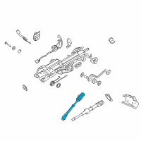 OEM Ford Expedition Upper Shaft Diagram - 6L1Z-3B676-AA