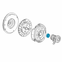 OEM Ford Release Bearing Diagram - 6L2Z-7548-A