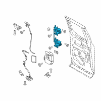 OEM Ford F-150 Hinge Assembly Diagram - FL3Z-1826801-A