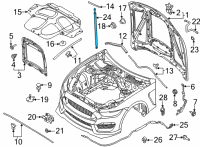 OEM Ford Mustang Lift Cylinder Diagram - KR3Z-16C826-B