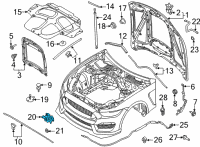 OEM Ford Mustang Latch Diagram - KR3Z-16700-A