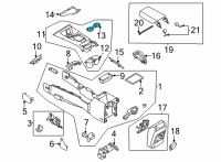 OEM Ford Bronco HOLDER - CUP Diagram - M2DZ-7813562-AA