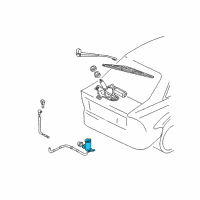 OEM Ford Transit Connect Rear Washer Pump Diagram - YS4Z-17664-BA
