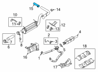 OEM Ford E-350 Super Duty Extension Pipe Diagram - 8C2Z-5202-A