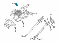 OEM Ford F-150 LOCK CYLINDER WITH KEYS Diagram - ML3Z-11582-A