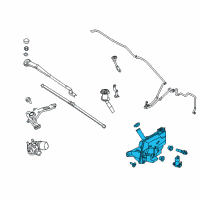 OEM Ford Focus Reservoir Assembly Diagram - CV6Z-17618-D