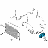 OEM Ford Edge Compressor Assembly Diagram - DG9Z-19703-L