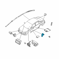 OEM Ford Side Sensor Diagram - 8G1Z-14B345-B