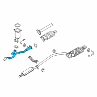 OEM Ford Taurus X Front Pipe Diagram - 8A4Z-5G274-B