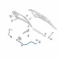 OEM Ford F-150 Release Cable Diagram - 9L3Z-16916-A