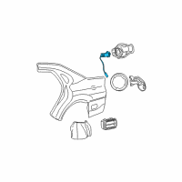 OEM Ford Lock Release Cable Diagram - F2DZ5428610A