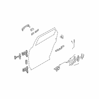 OEM Ford Freestyle Handle Rod Diagram - 5F9Z-7426461-A