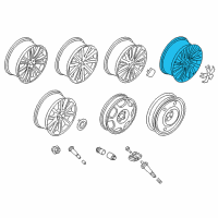 OEM Lincoln MKZ Wheel, Alloy Diagram - HP5Z-1007-F