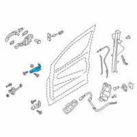 OEM Ford Escape Upper Hinge Diagram - CJ5Z-7822801-C