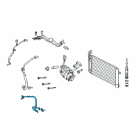 OEM Lincoln MKZ Hose & Tube Assembly Diagram - 9E5Z-19D734-A