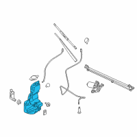 OEM Ford F-150 Washer Reservoir Diagram - FL3Z-17618-B