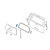OEM Ford Expedition Hinge Diagram - 7L1Z-78420A69-A