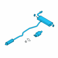OEM Ford Fusion Muffler & Pipe Diagram - DS7Z-5230-D