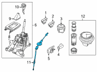 OEM Ford Ranger Shift Control Cable Diagram - KB3Z-7E395-C