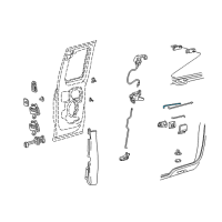 OEM Ford F-250 Door Latch Cable Diagram - F65Z1826642A