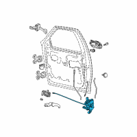 OEM Ford F-150 Latch Assembly Diagram - F75Z-1521813-A