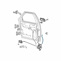 OEM Ford F-250 Door Latch Cable Diagram - F65Z1522134AA