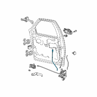 OEM Ford F-250 Door Latch Cable Diagram - F65Z1521852AAD
