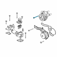 OEM Ford F-250 Super Duty Water Pump Assembly Diagram - HC3Z-8501-A