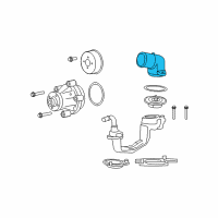 OEM Lincoln Water Outlet Diagram - 9L3Z-8592-A