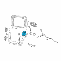 OEM Ford Expedition Latch Assembly Diagram - 6L3Z-1626413-C