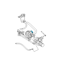 OEM Mercury Grand Marquis Power Steering Pump Diagram - 8W7Z-3A674-A