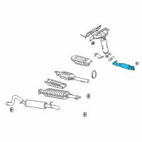 OEM Ford Front Pipe Diagram - 8L8Z-5E256-A