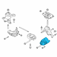 OEM Ford Fusion Support Bracket Diagram - DS7Z-6E042-A