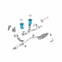 OEM Ford Flex Catalytic Converter Diagram - BG1Z-5E212-B
