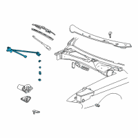 OEM Ford Mustang Arm & Pivot Assembly Diagram - 3R3Z-17566-AA