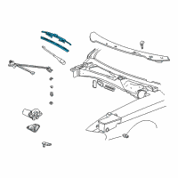 OEM Ford Aspire Blade Assembly Diagram - F8PZ-17528-MA