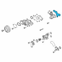 OEM Ford Expedition Auxiliary Pump Gasket Diagram - HL3Z-8507-E
