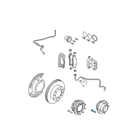 OEM Ford Lower Ball Joint Stud Diagram - 5C3Z-1107-AA