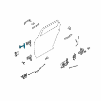 OEM Ford Freestyle Door Check Diagram - 6F9Z-7427204-A