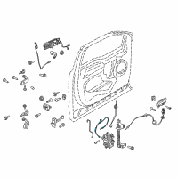 OEM Ford F-150 Release Cable Diagram - FL3Z-15221A00-A