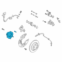 OEM Ford Fusion Hub & Bearing Assembly Diagram - HP5Z-1104-C