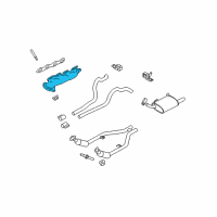 OEM Ford Mustang Exhaust Manifold Diagram - 4R3Z-9431-CA