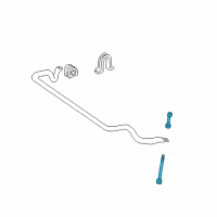 OEM Ford Expedition Sway Bar Link Diagram - 4L1Z5K483BA