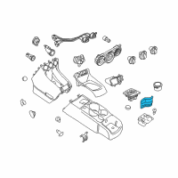 OEM Ford Transit Connect Cup Holder Diagram - 9T1Z-6113562-AA